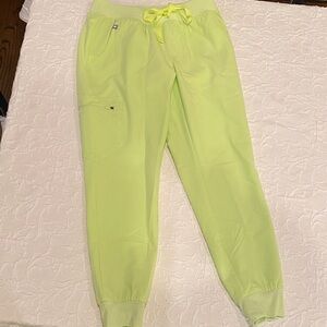 Figs bright yellow joggers XSP